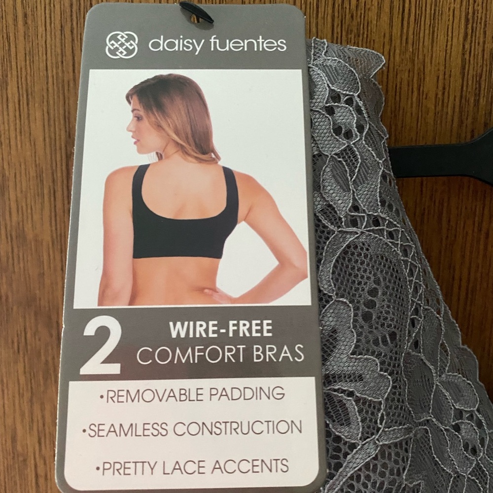 Daisy Fuentes Comfort Bras set of 2 XL